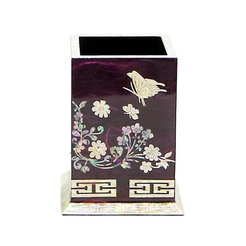 Najeon Chilgi Mother of Pearl Pen & Pencil Holder (Purple) - OF0039