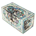 Flowers & Birds Double Lidded Mother of Pearl Jewelry Box (Black)