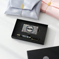 ★ Bojagi ★ Najeonchilgi Mother of Pearl Business Card Case Mother of Pearl Pen 2 Bell Set Traditional Korean