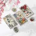 2-Piece Set: Business Card Case Golf Ball Marker K(Flower)