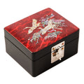 Red Crane & Pine - Hanji Turtle Jewelry Box