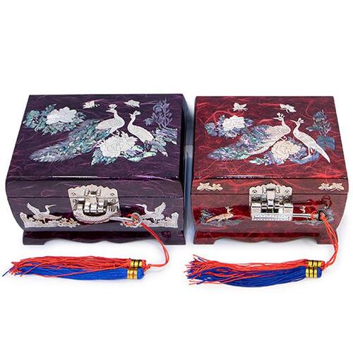Music Box Melody Hanji Base Mother of Pearl Jewelry Box - Oh Myung-ho