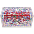 OctagonalButterfly Double Lidded Jewelry Box (Medium, Red) - Oh Myung-ho