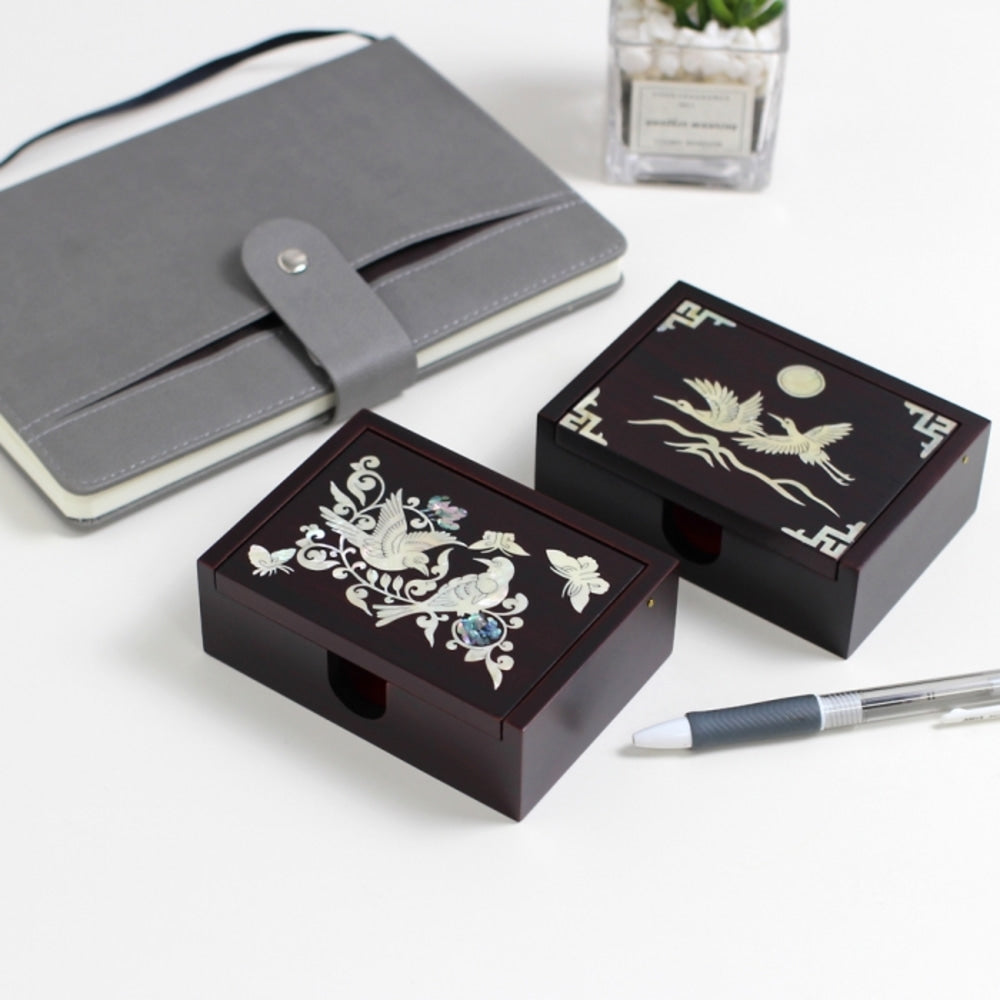 Najeonchilgi Mother of Pearl Business Card Case (Auto-Open)