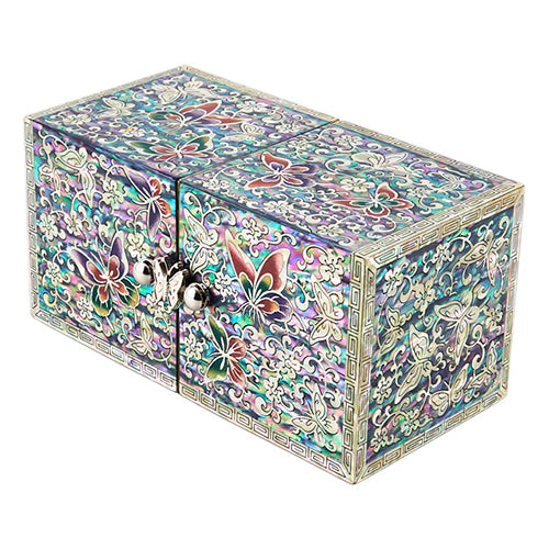 Butterfly Double Lidded Jewelry Box (Medium, Small) - Oh Myung-ho