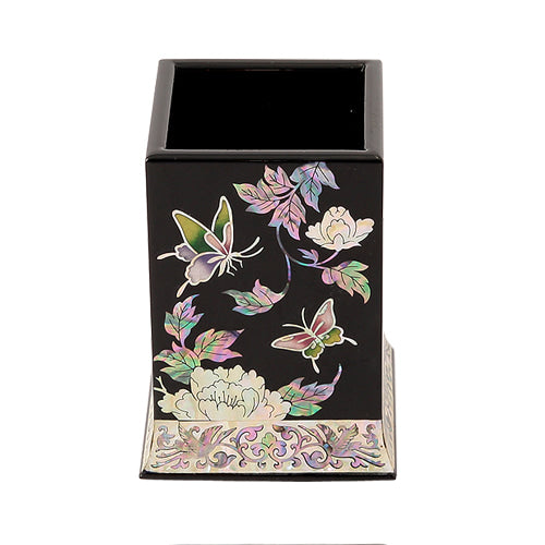 Najeon Chilgi Mother of Pearl Pen & Pencil Holder — Butterfly - OF0048