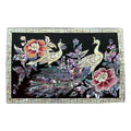 Peacock & Rose Mother of Pearl Business Card Case, Multi-Purpose Box