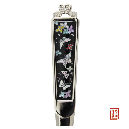 Najeon Chilgi Mother of Pearl Ballpen & Letter Opener — Butterfly - OF0062