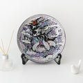 Najeonchilgi Ten Symbols of Longevity Ornament Dragon Mother of Pearl Tray (Medium) Black, 25 cm
