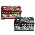 Najeonchilgi Arirang Music Box Birds & Flowers Mother of Pearl Jewelry Box, 16 cm