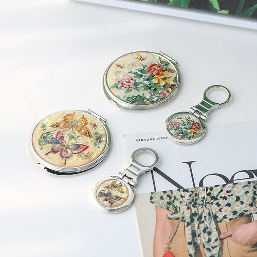 2-Piece Set: Najeon Hand Mirror Keyring Set B