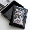 Najeon Chilgi Mother of Pearl Document & Memo Box — Pine & Crane (Black) - OF0217