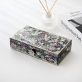Najeonchilgi Crane Arabesque 1-Tier Mother of Pearl Jewelry Box Black, 23 cm (Master Artisan Jang Tae-bok)
