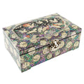 Premium Najeonchilgi lacquerware Ten Symbols of Longevity Roof Tile Double Door Drawer Mother of Pearl Jewelry Box
