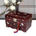 Hanji Mother of Pearl Butterfly Saju Wedding Box Najeon Jewelry Box (Red)D Jewelry Box Yedan Wedding Gift Box