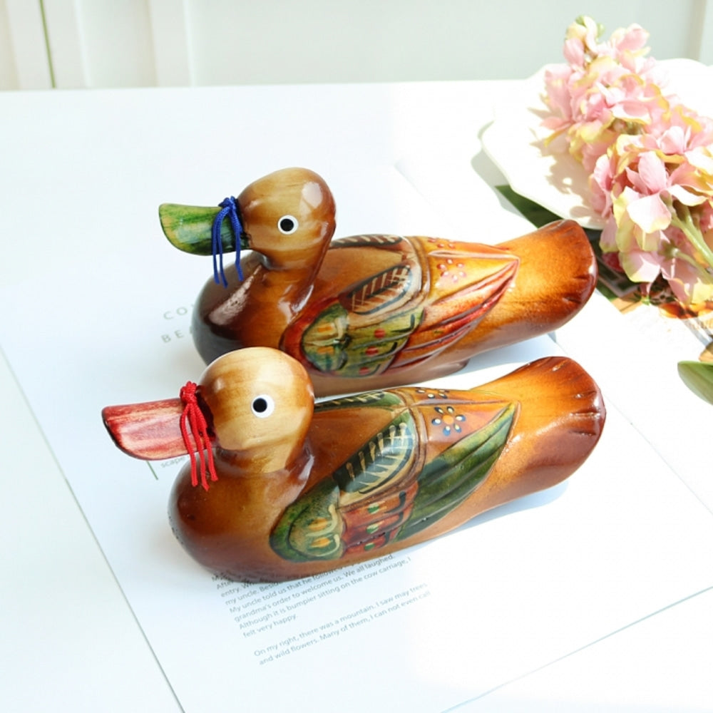Wood Carved Duck Set 1 Wood Carved Box Dragon Wedding Newlyweds