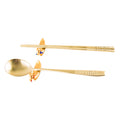 Spoon & Chopstick Set (Gold) - LV0088