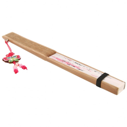 Silk & Ramie Hand Fan — Plum Blossom - FN0044