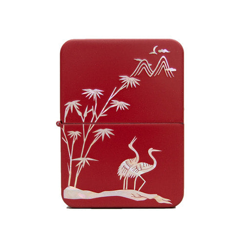 Nail Clipper Set — Double Cranes (Red) - LV0136