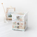 Najeonchilgi Peony White Drawer Mother of Pearl Jewelry Box