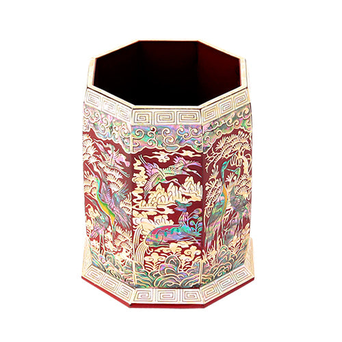 Najeon Chilgi Mother of Pearl Pen & Pencil Holder — Sipjangsaeng - OF0049