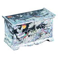 Crane & Pine Embroidered Drawer Roof TileDouble Lidded Jewelry Box (Large)