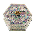 TurtleLine Mother of Pearl Hexagon Multi-Purpose Box