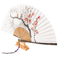 Hanji Traditional Fan — Plum Blossom - FN0104
