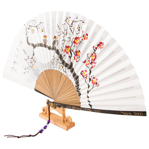 Hanji Traditional Fan — Plum Blossom - FN0104