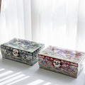 Pine & Crane Rounded 2-Tier Najeonchilgi Jewelry Box, Large (Red) by Jang Tae-bok
