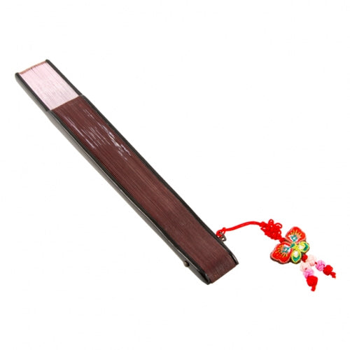 Silk & Ramie Hand Fan — Butterfly (Pink) - FN0064