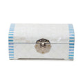 White Pearl Rounded 2-Tier Najeonchilgi Jewelry Box, 21 cm by Park In-ho