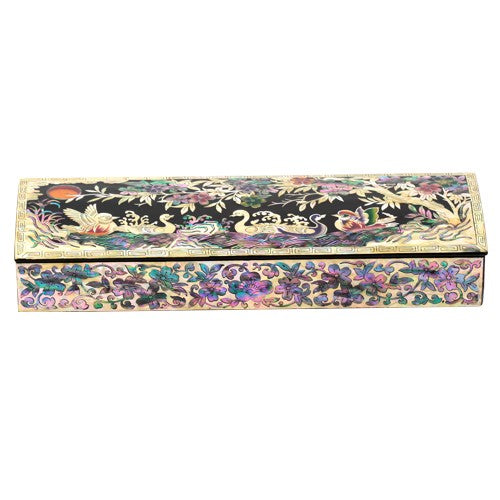 Najeon Chilgi Mother of Pearl Pen & Pencil Holder — Mandarin Duck - OF0057