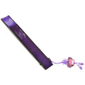 Silk & Ramie Hand Fan — Butterfly (Purple) - FN0036