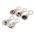 Najeon Round Keyring (Pine & Crane Jogakbo Patchwork Damhwa Butterfly)