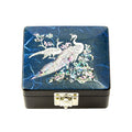 Blue Peacock - Hanji Turtle Jewelry Box
