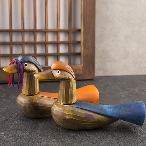 Medium Wooden Mandarin Duck — Phoenix - DE0135