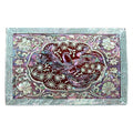 Arabesque Crane & Pine Mother of Pearl Business Card Case, Multi-Purpose Box (Red)