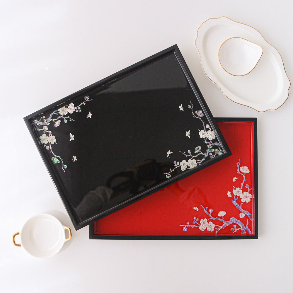 Najeonchilgi Plum Blossom Mother of Pearl Tray