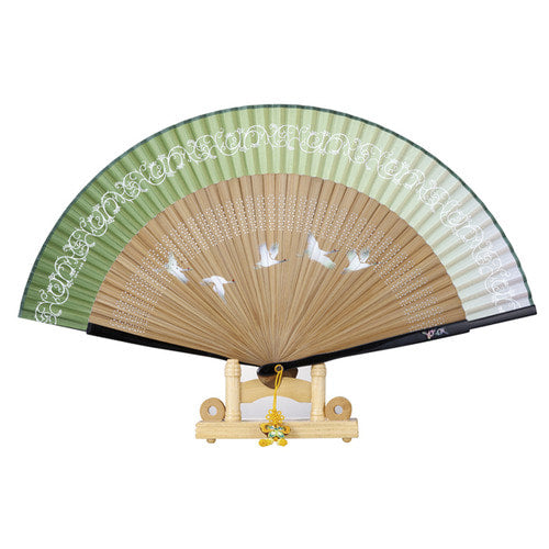 Silk & Ramie Hand Fan (Pink) - FN0008