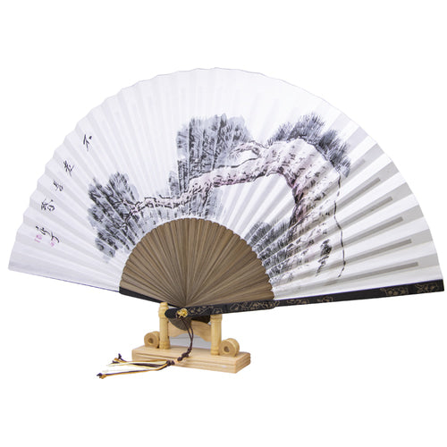 Small Hanji Traditional Fan — Pine - FN0082