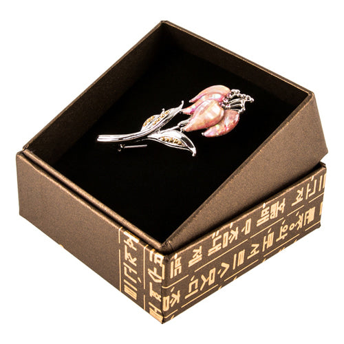 Tie Pin, Cufflinks & Brooch (Pink) - LV0140