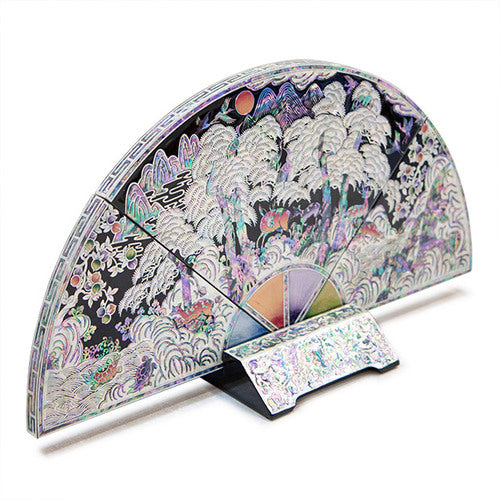 Medium Najeon Chilgi Mother of Pearl Folding Screen by 오명호 - DE0010