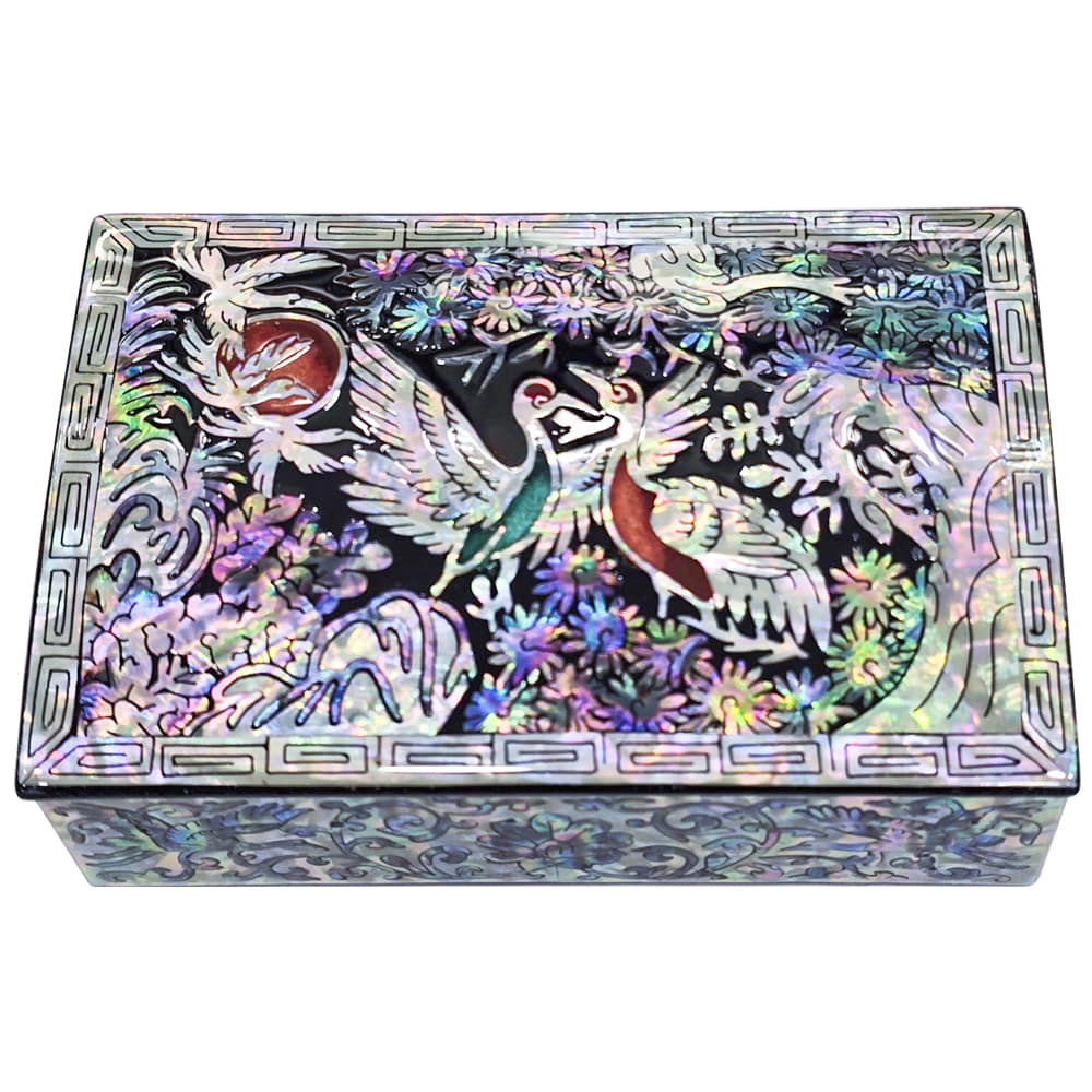 Najeon Chilgi Mother of Pearl Business Card Holder — Pine & Crane - OF0003