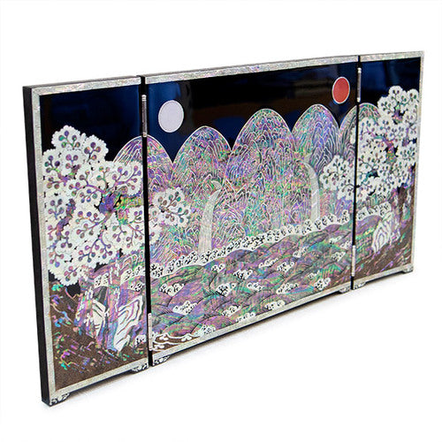 Najeon Chilgi Mother of Pearl Folding Screen by Jang Tae-bok - DE0002