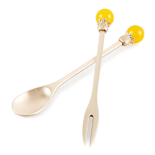 Spoon & Chopstick Set (Yellow) - LV0096