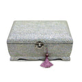 Premium Najeonchilgi lacquerware Peacock Bandaji Chest Drawer Mother of Pearl Jewelry Box (Extra Large, Black Red) - by Jang Tae-bok