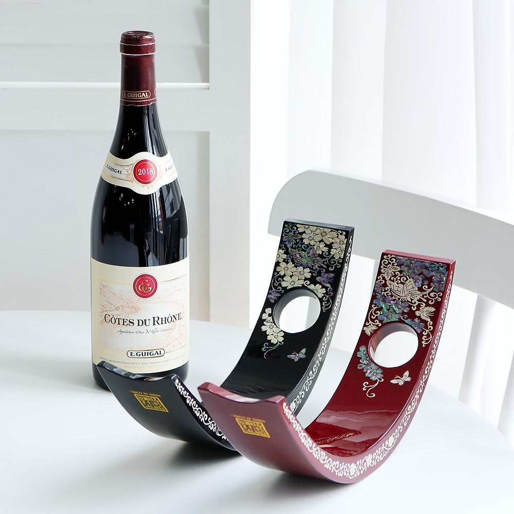 Premium Najeonchilgi Mother of Pearl Wine Holder Deluxe (Butterfly) (Master Artisan Jang Tae-bok)
