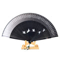 Silk & Ramie Hand Fan (Purple) - FN0010