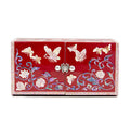 Butterfly NaturalMother of Pearl Double Lidded Jewelry Box (Medium, Glossy, Red) - Oh Myung-ho